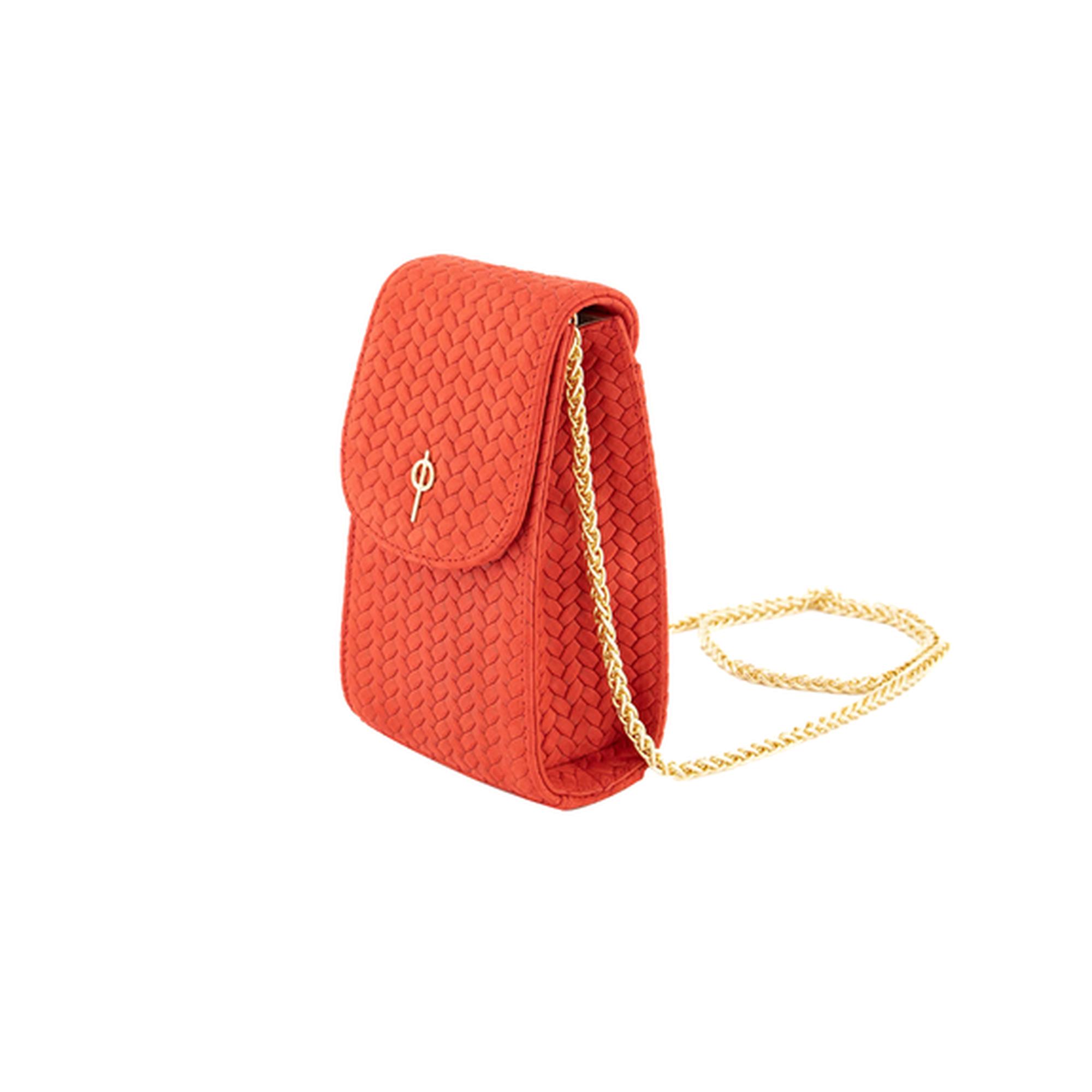 Otrera Kadın Casey Braid Telefon Çantası Kırmızı
