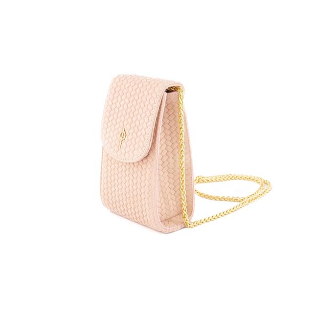  Otrera Kadın Casey Braid Telefon Çantası Pembe