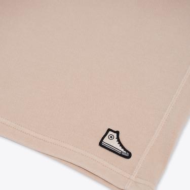  Converse Go-To Patch French Terry Unisex Krem Şort