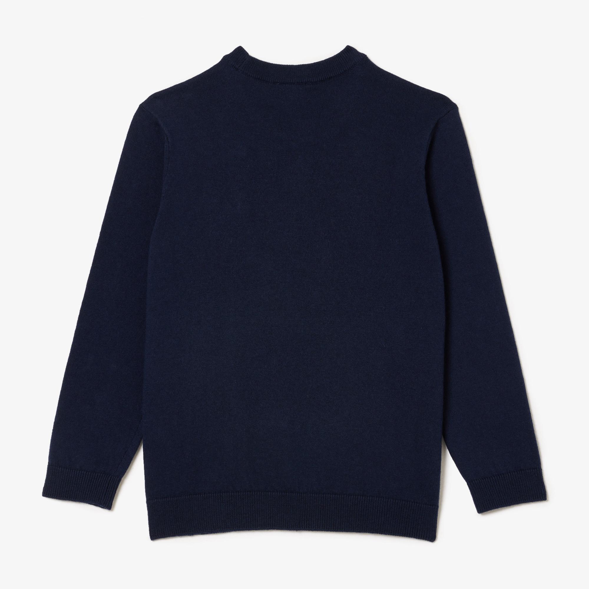 Çocuk Bisiklet Yaka Lacivert Triko