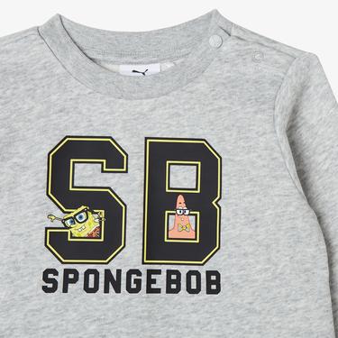  Puma X SPONGEBOB Çocuk Gri Eşofman Takımı