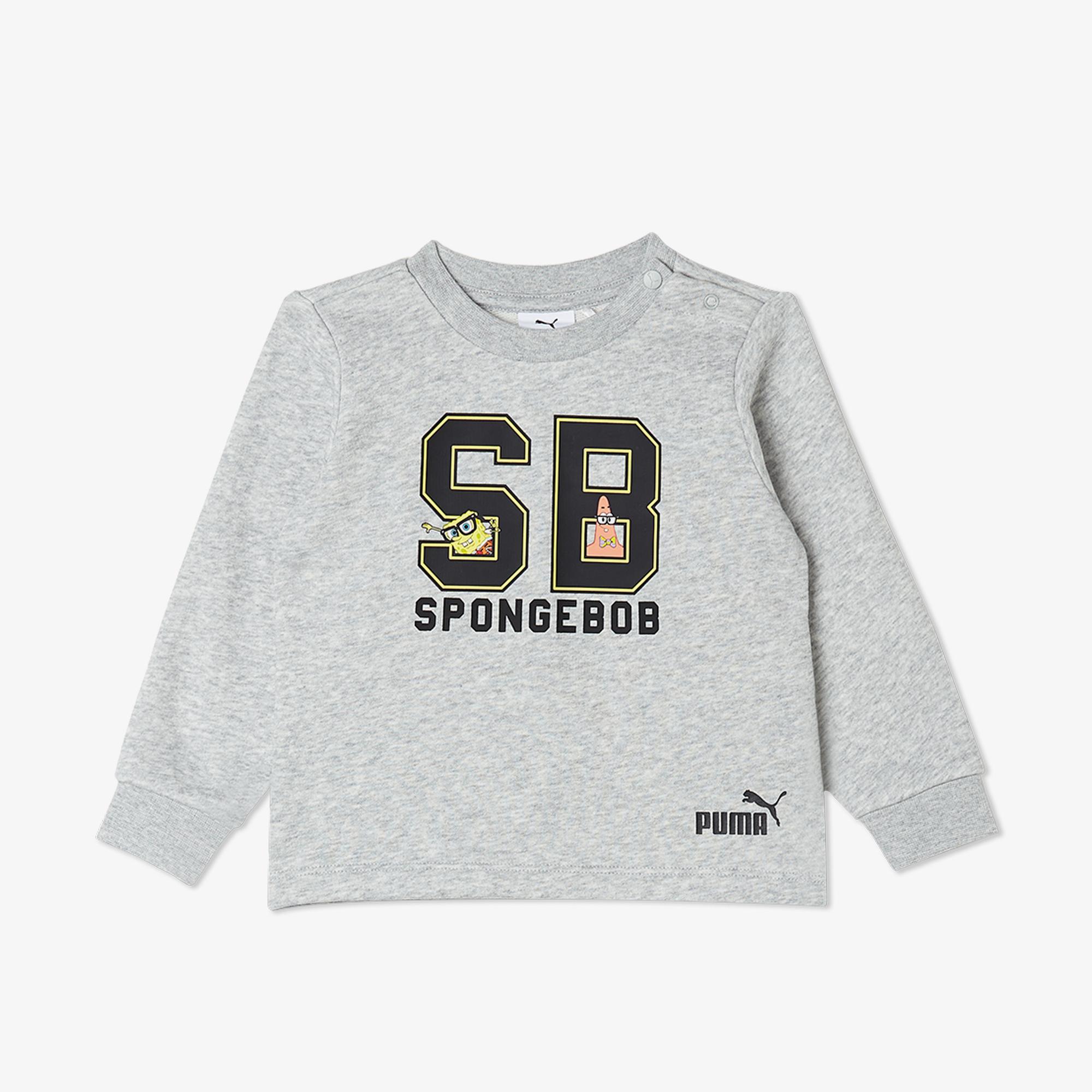 Puma X SPONGEBOB Çocuk Gri Eşofman Takımı