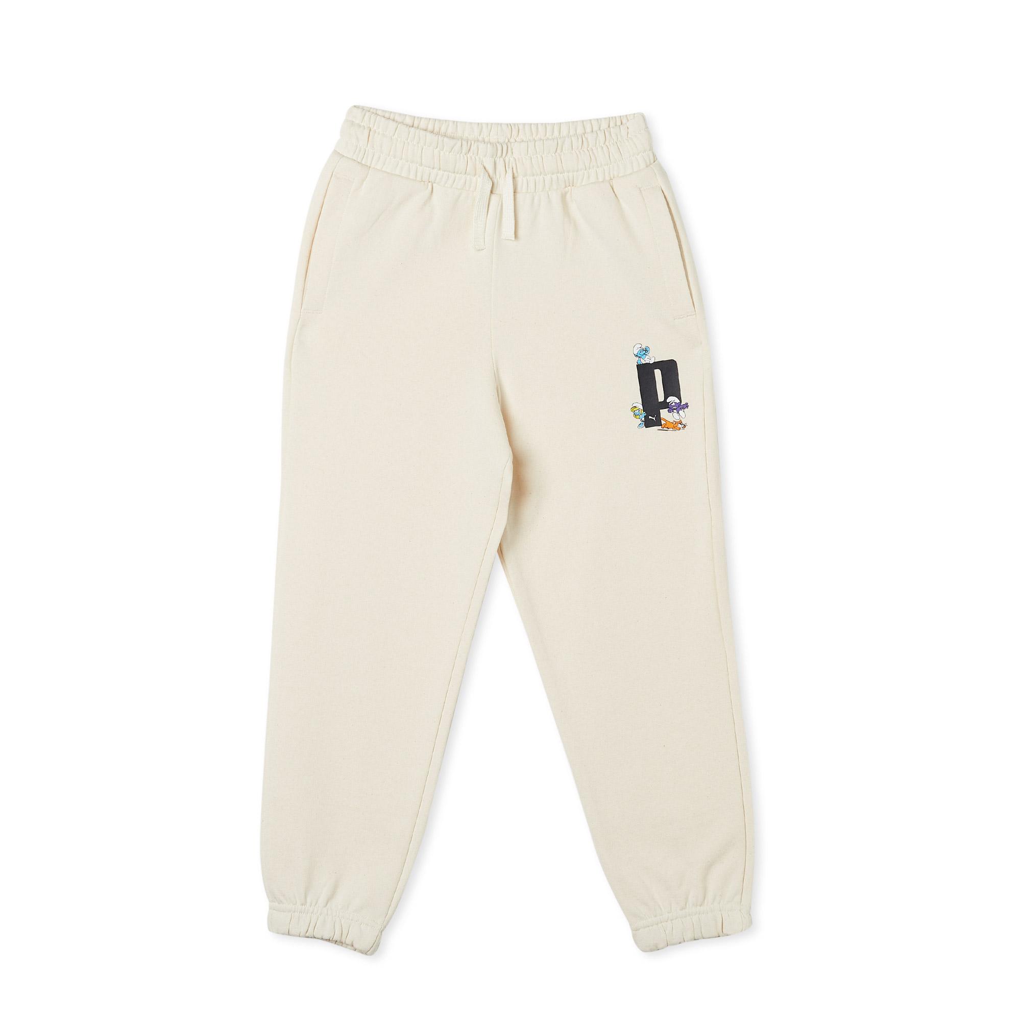 Puma X The Smurfs Çocuk Bej Eşofman Altı