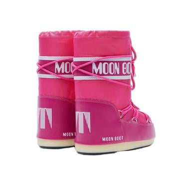  Moon Boot Icon Nylon Kadın Pembe Kar Botu