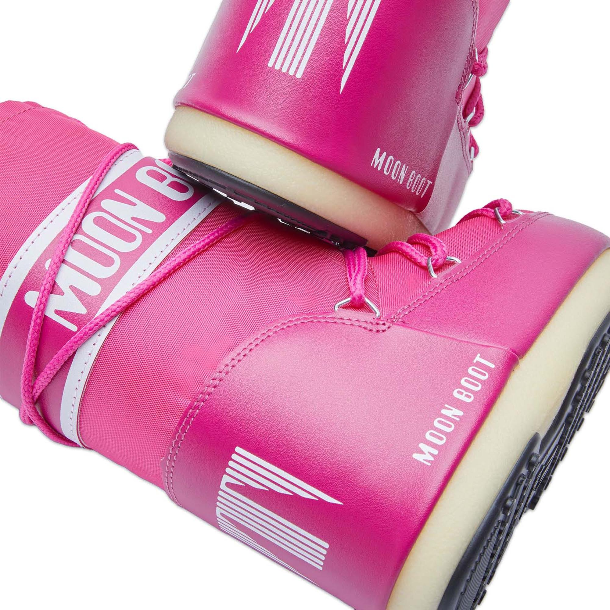 Moon Boot Icon Nylon Kadın Pembe Kar Botu