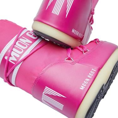  Moon Boot Icon Nylon Kadın Pembe Kar Botu