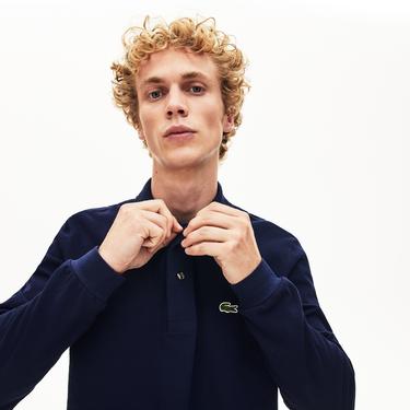  L.12.12 Erkek Classic Fit Uzun Kollu Lacivert Polo