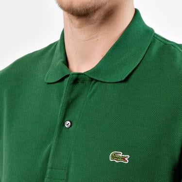  L.12.12 Erkek Classic Fit Uzun Kollu Koyu Yeşil Polo