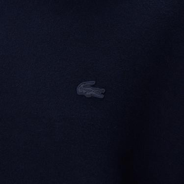  Kadın Loose Fit Uzun Kollu Bisiklet Yaka Lacivert Elbise