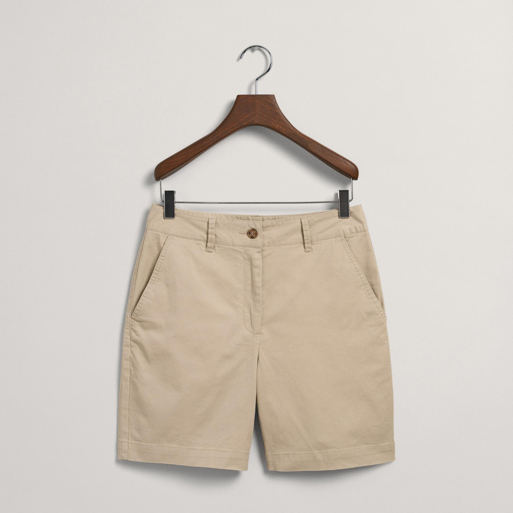 GANT Kadın Bej Slim Fit Şort