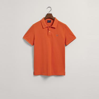  GANT Erkek Turuncu Regular Fit Polo