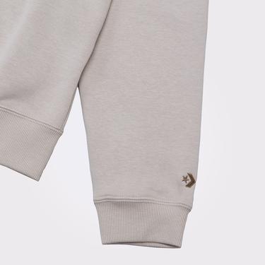  Converse Go-To Embroidered Star Chevron  Unisex Bej Hoodie