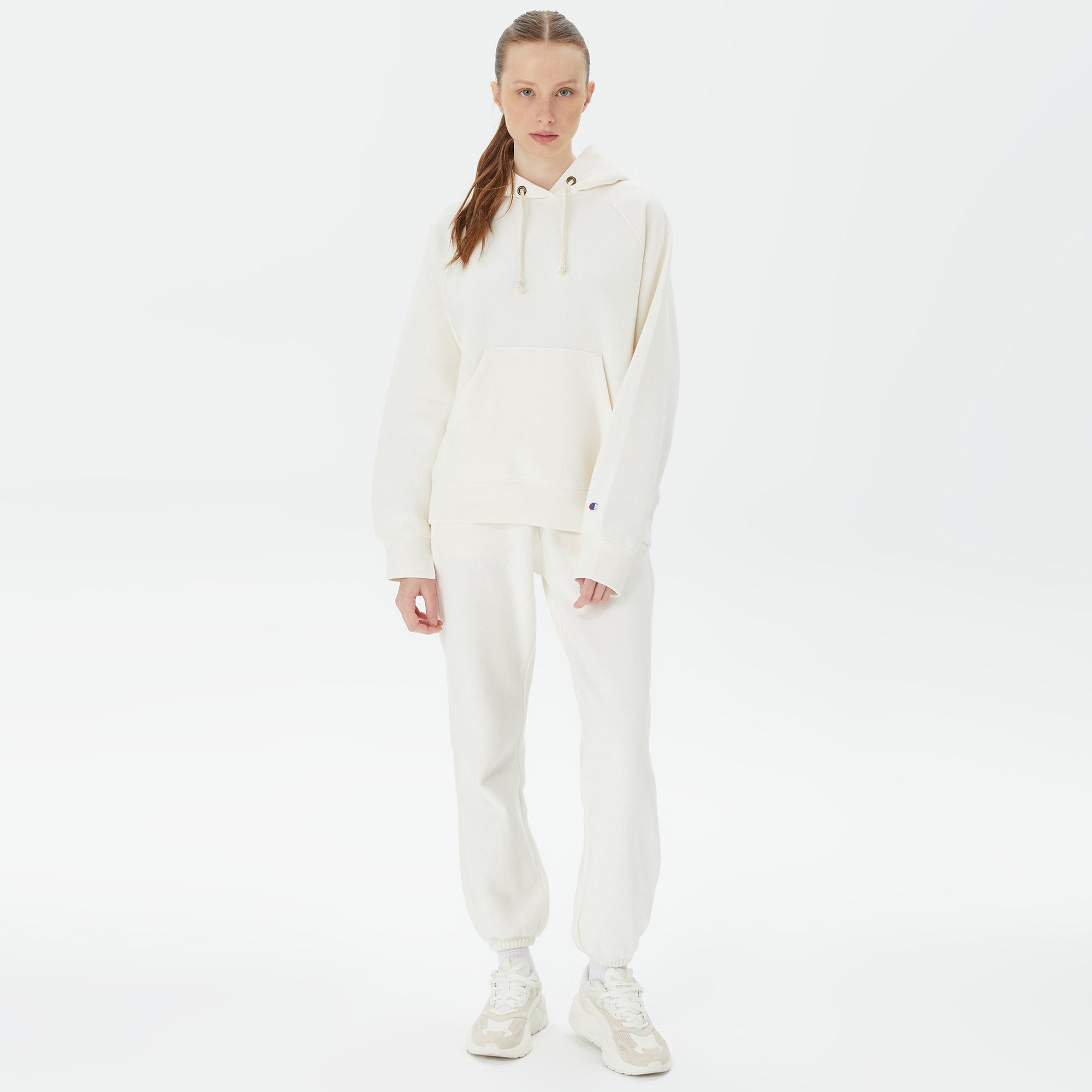 Champion Hooded Kadın Beyaz Hoodie