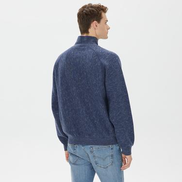  Champion High Neck Erkek Lacivert Sweatshirt