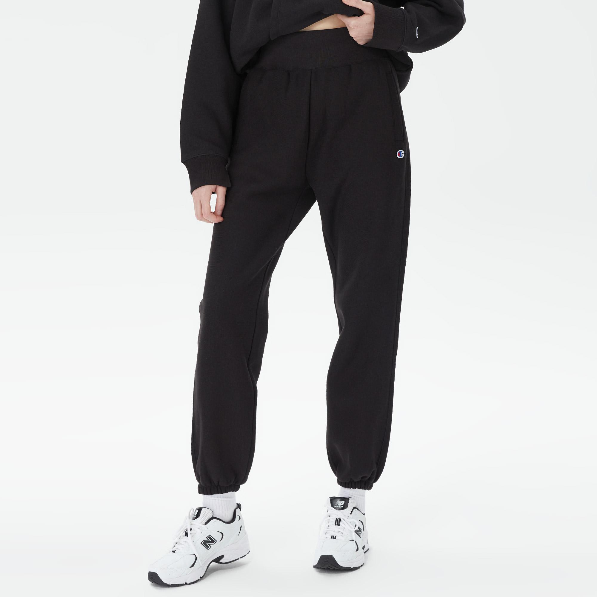 Champion Elastic Cuff Kadın Siyah Eşofman Altı