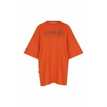  Nasaqu Kadın Zini Süper Oversize Sırtı Yırtmaçlı Nar T-Shirt