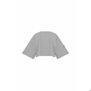  Nasaqu Kadın Mimma Gri Krom Crop Top