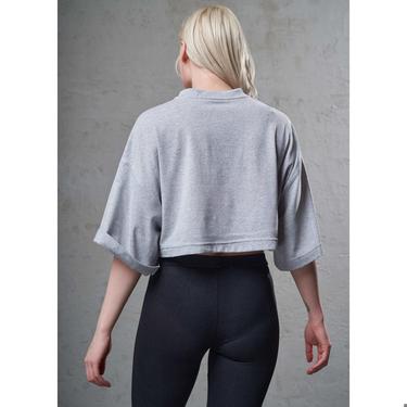  Nasaqu Kadın Mimma Gri Krom Crop Top