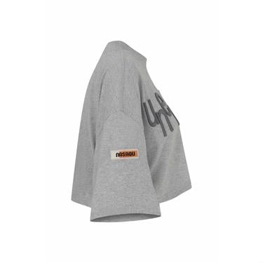  Nasaqu Kadın Mimma Gri Krom Crop Top