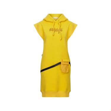  Nasaqu Kadın Rakbu Siber Sarı Sweat Elbise