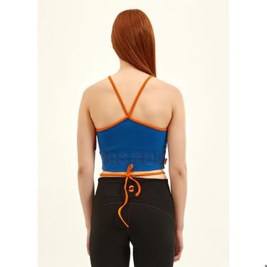  Nasaqu Kadın  Aktif İpli Kobalt Mavi Crop Top