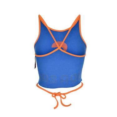  Nasaqu Kadın  Aktif İpli Kobalt Mavi Crop Top