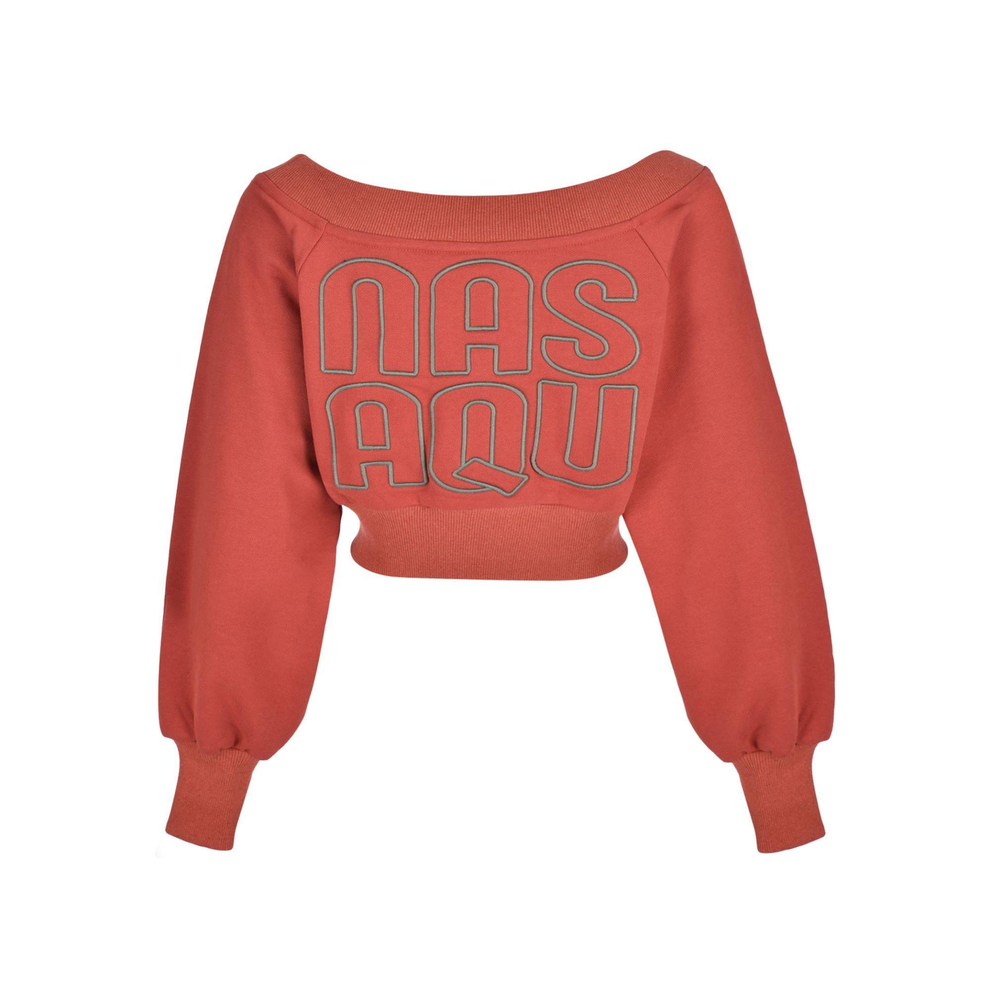 Nasaqu Kadın Skater Girl Terracota Crop Top