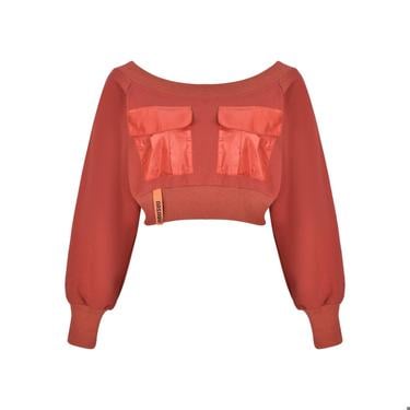  Nasaqu Kadın Skater Girl Terracota Crop Top