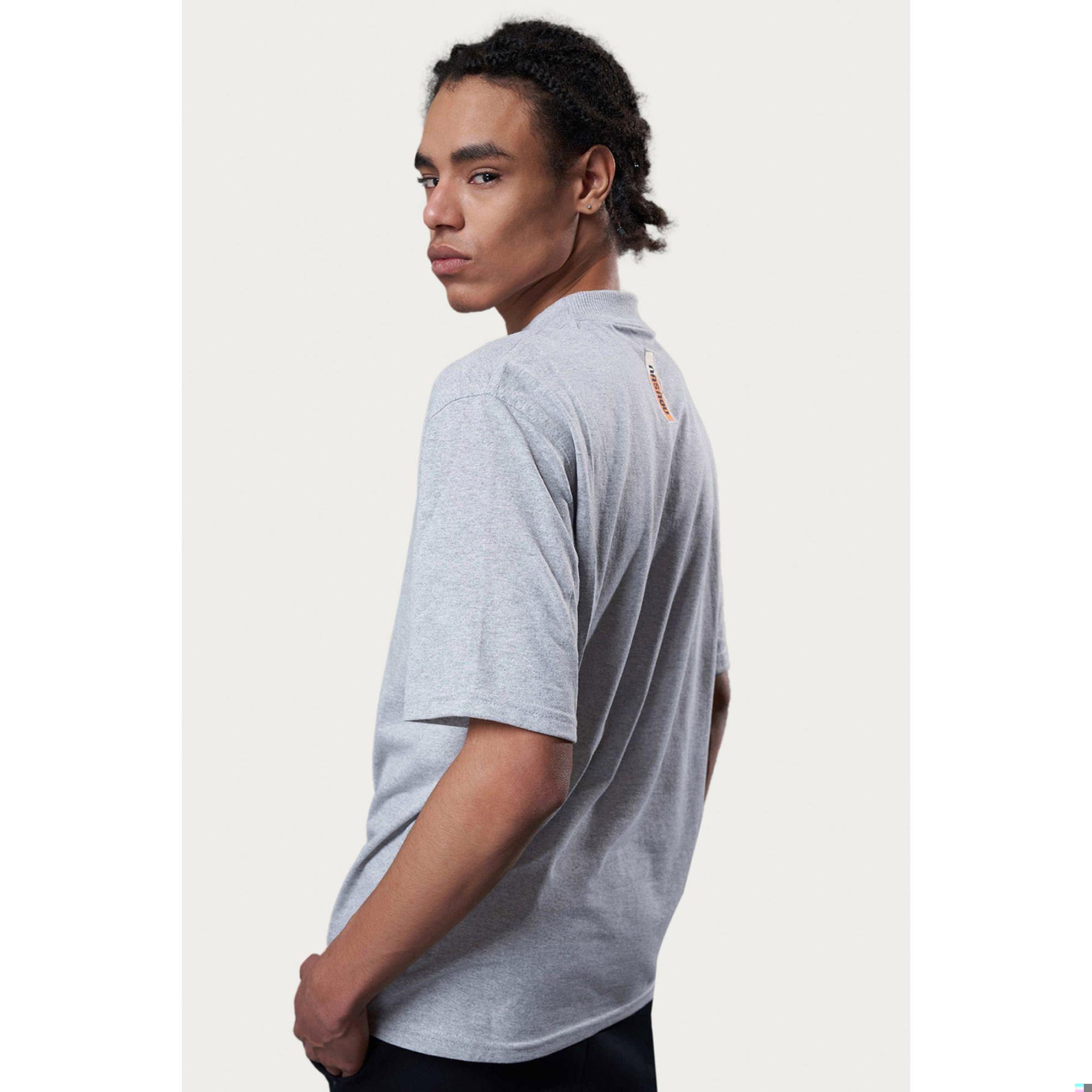 Nasaqu Erkek Du Core Gri Krom T-Shirt