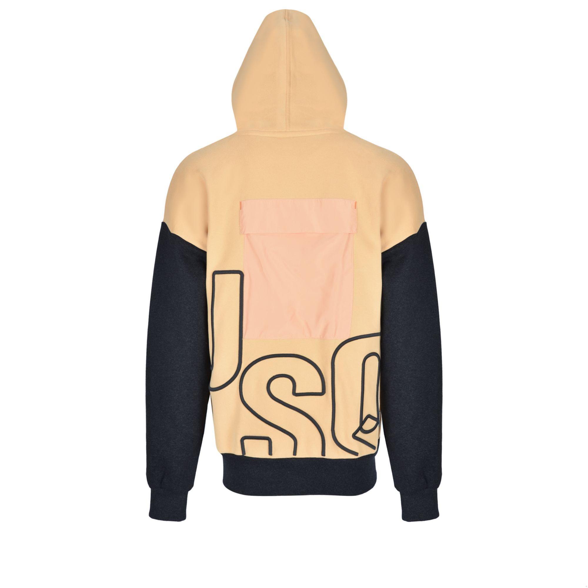 Nasaqu Erkek Kum Fırtınası Fermuarlı Antrasit &Kum Rengi Hoodie