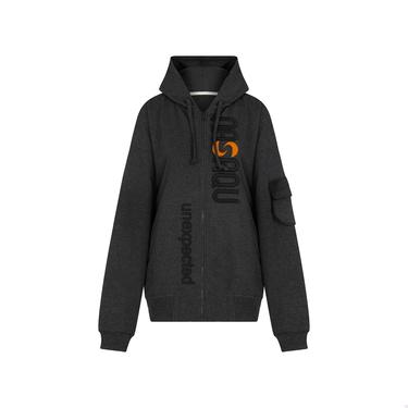  Nasaqu Erkek Bar Fermuarlı Antrasit Hoodie