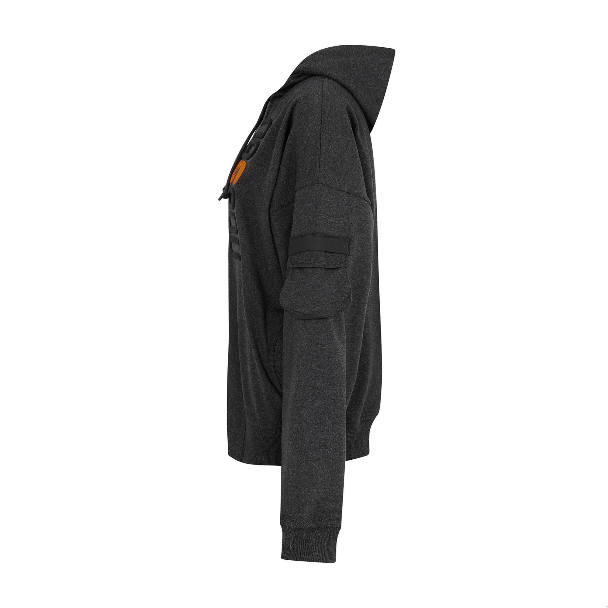 Nasaqu Erkek Bar Fermuarlı Antrasit Hoodie