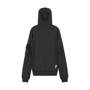  Nasaqu Erkek Bar Fermuarlı Antrasit Hoodie