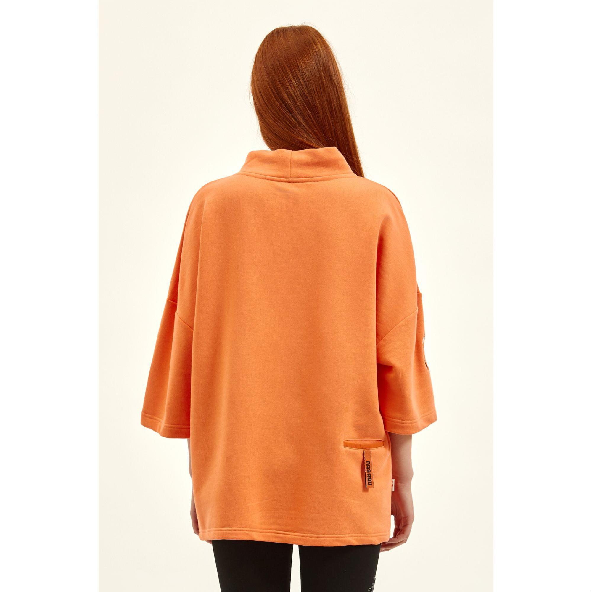 Nasaqu Unisex Sur Rahat Fit Mercan Sweat