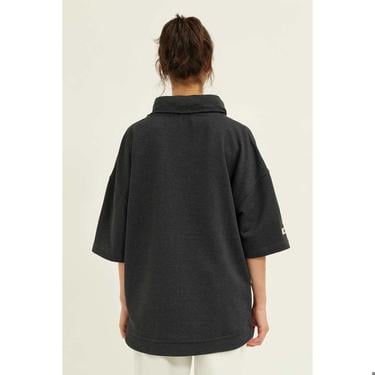  Nasaqu Unisex Cava Oversize Antrasit Hoodie Sweat