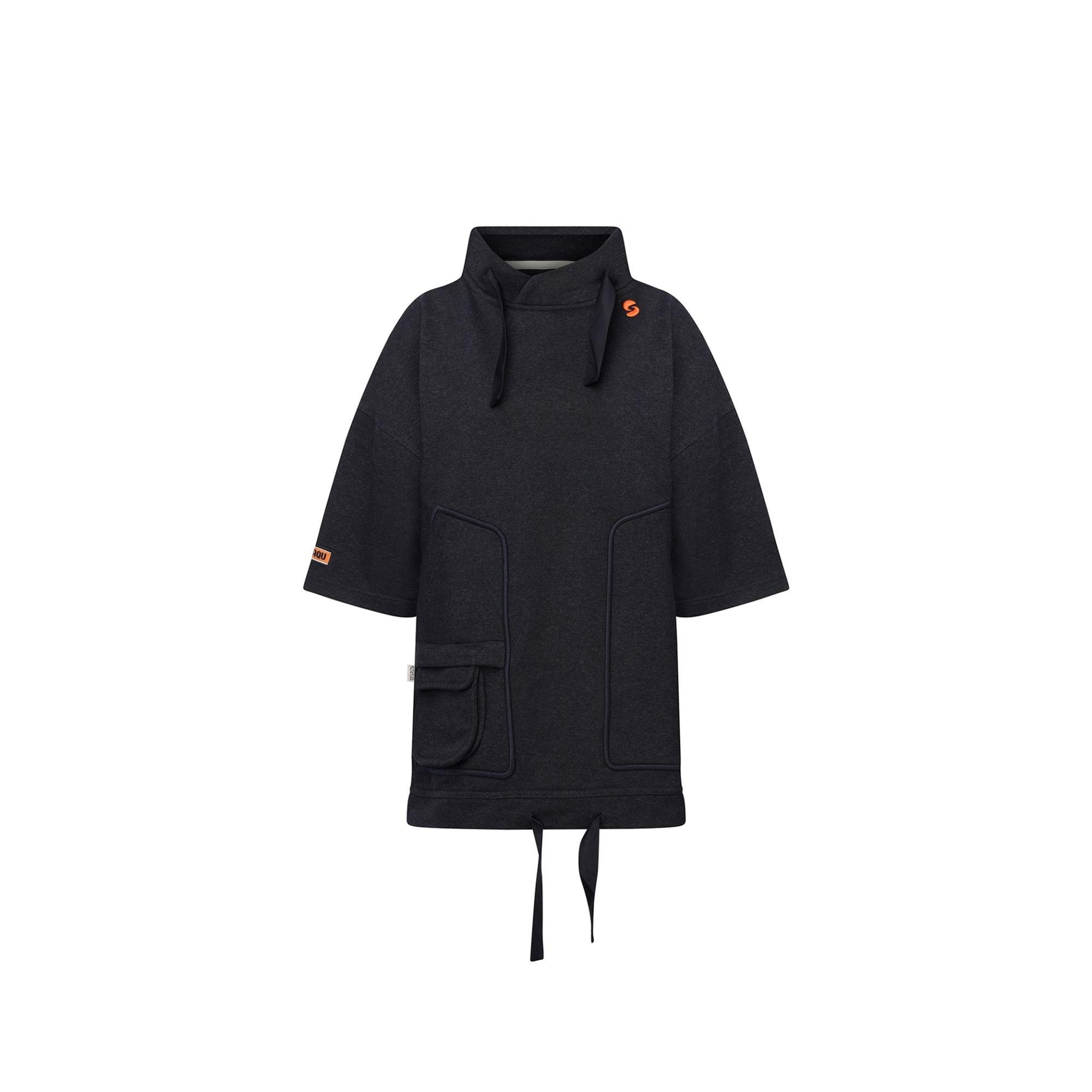 Nasaqu Unisex Cava Oversize Antrasit Hoodie Sweat