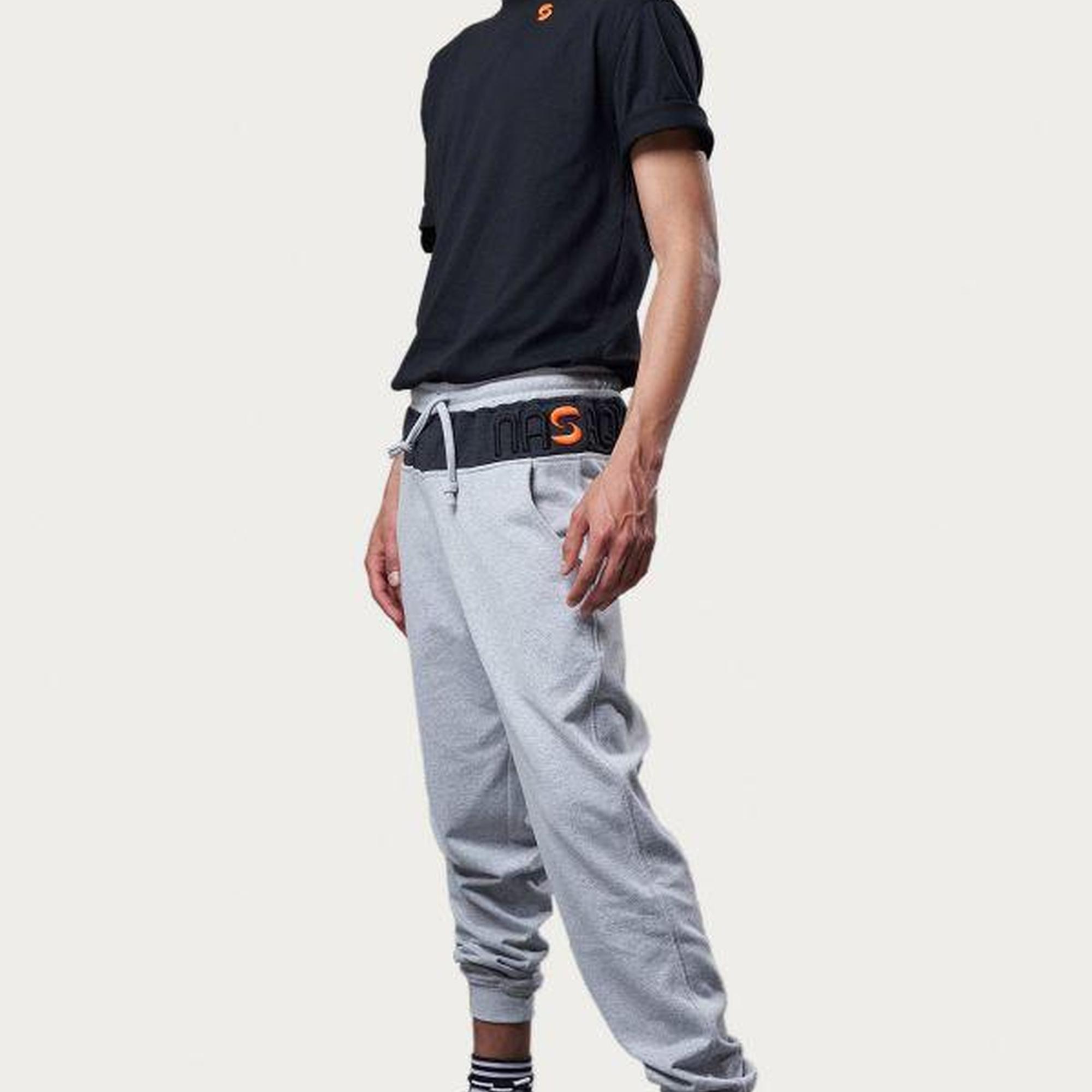 Nasaqu Unisex Rebu Jogger Gri Krom Eşofman Altı