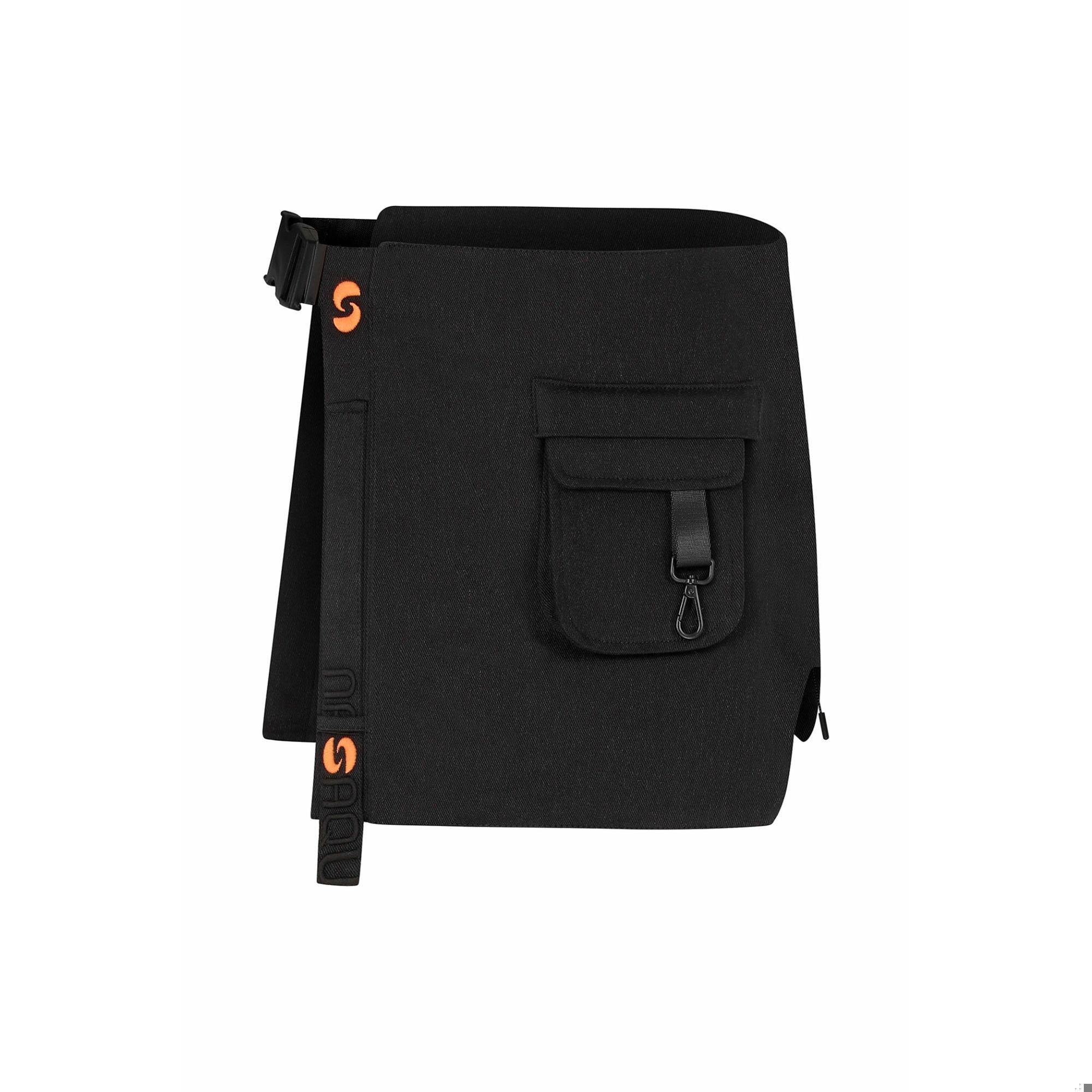 Nasaqu Unisex Aqru Siyah Bel Çantası