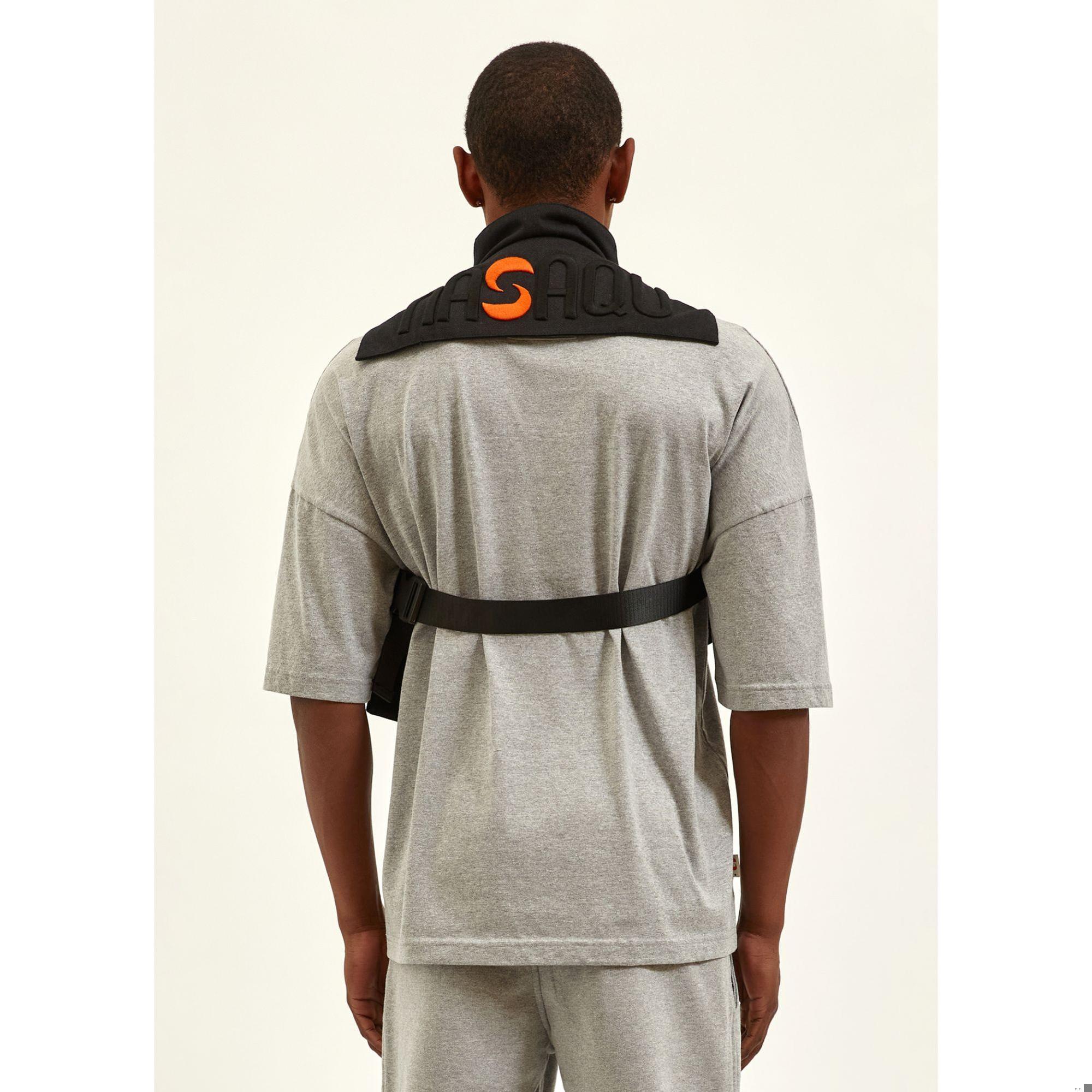 Nasaqu Unisex Ush Yüksek Yaka Siyah Yelek