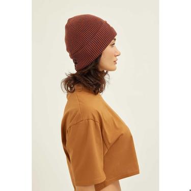  Nasaqu Unisex Nibruki Örgü İndigo & Terracotta Bere