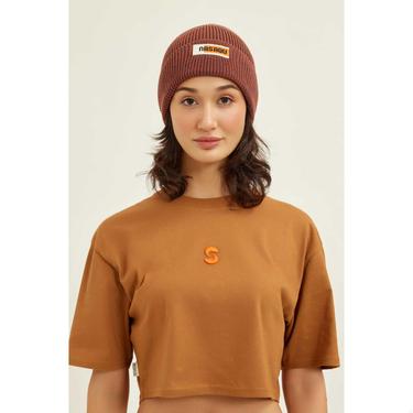  Nasaqu Unisex Nibruki Örgü İndigo & Terracotta Bere
