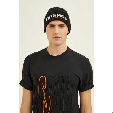  Nasaqu Unisex Satu Örgülü Siyah Bere
