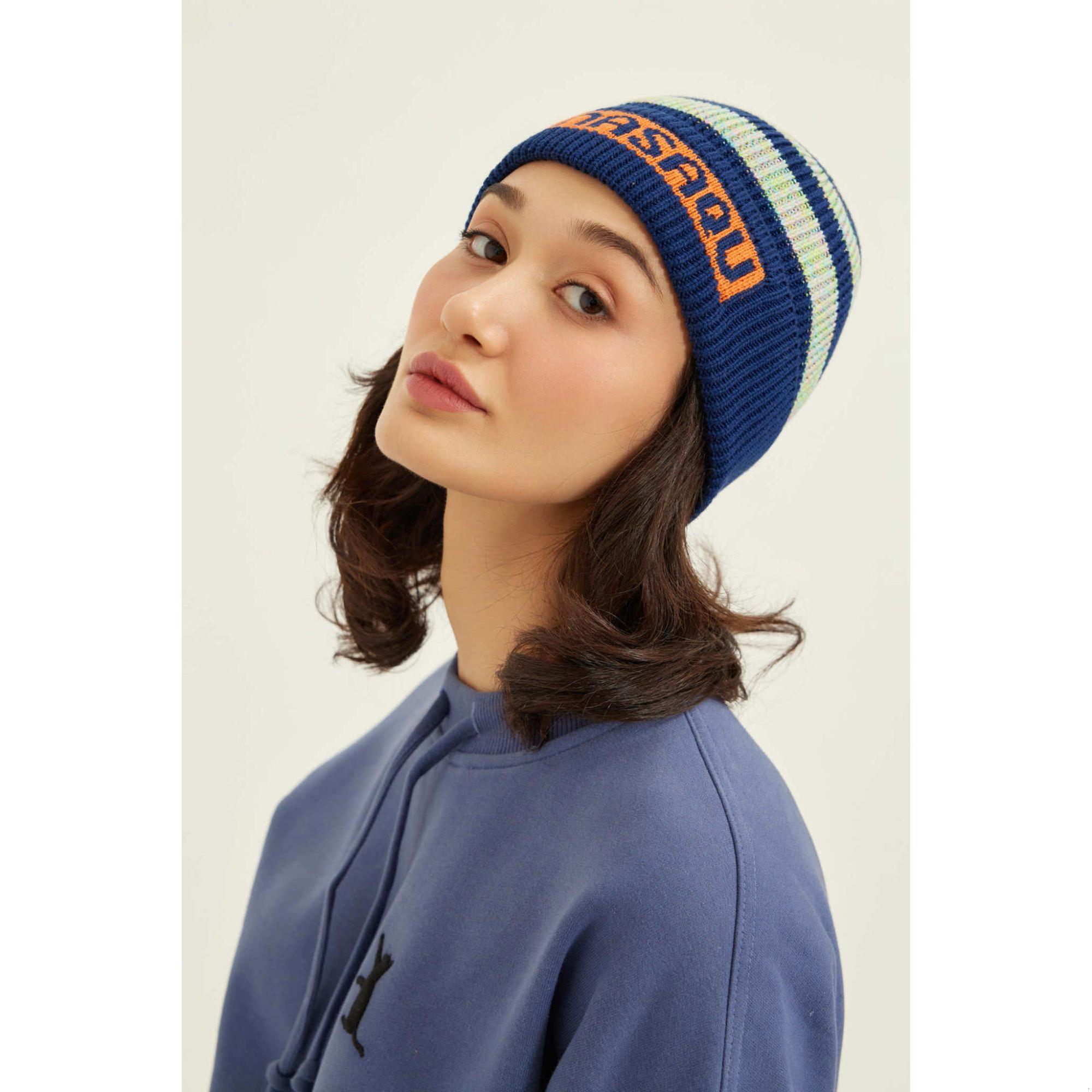 Nasaqu Unisex Baltu Çizgili Laci & Gökkuşağı Bere