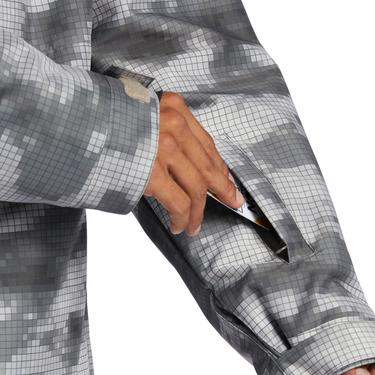  Dc Basis Print Erkek Gri Snowboard Ceketi