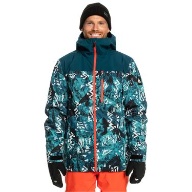  Quiksilver Morton Erkek Mavi Snowboard Ceketi