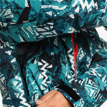  Quiksilver Morton Erkek Mavi Snowboard Ceketi