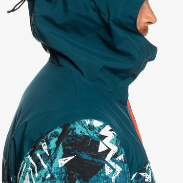  Quiksilver Morton Erkek Mavi Snowboard Ceketi