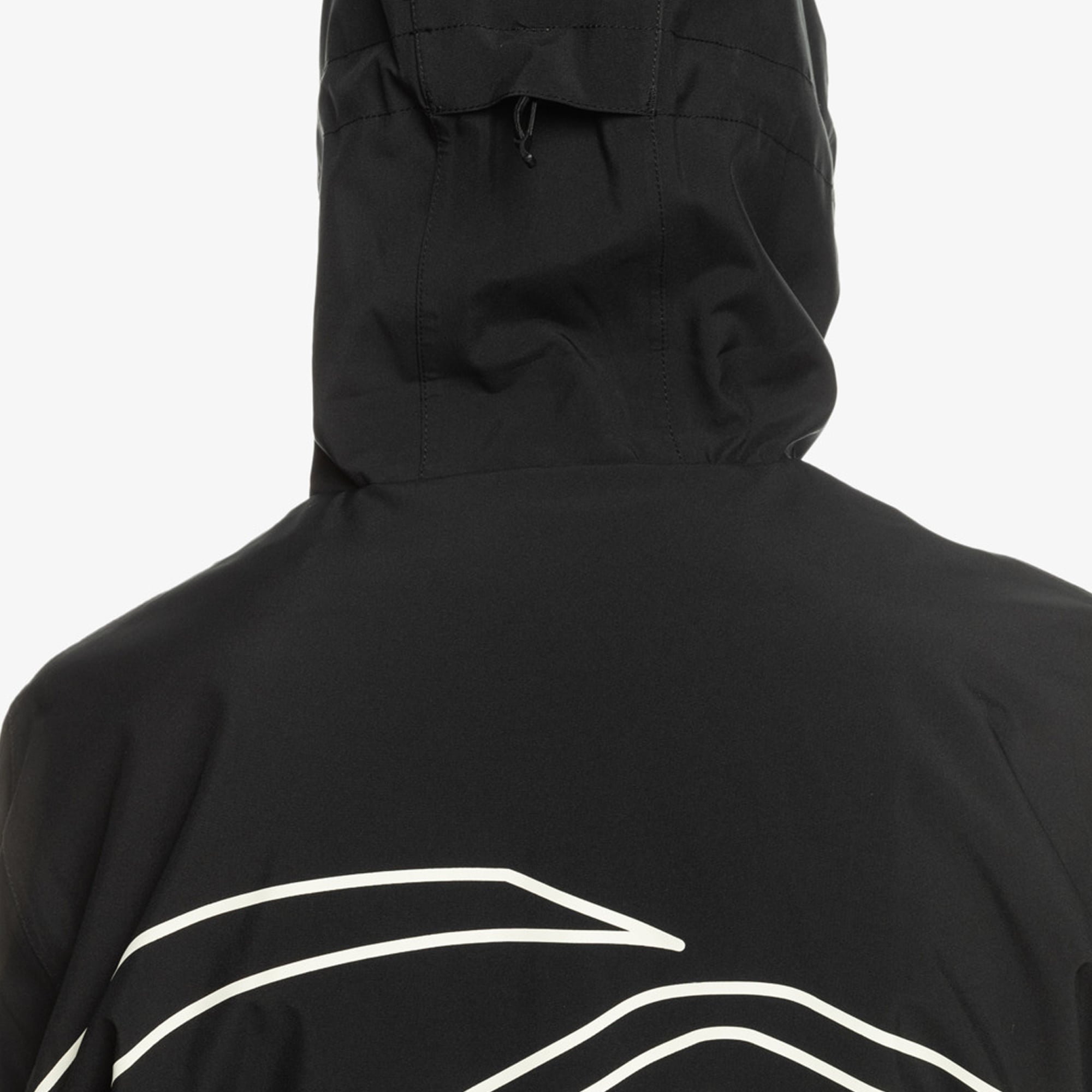 Quiksilver High In The Hood Unisex Siyah Snowboard Ceketi