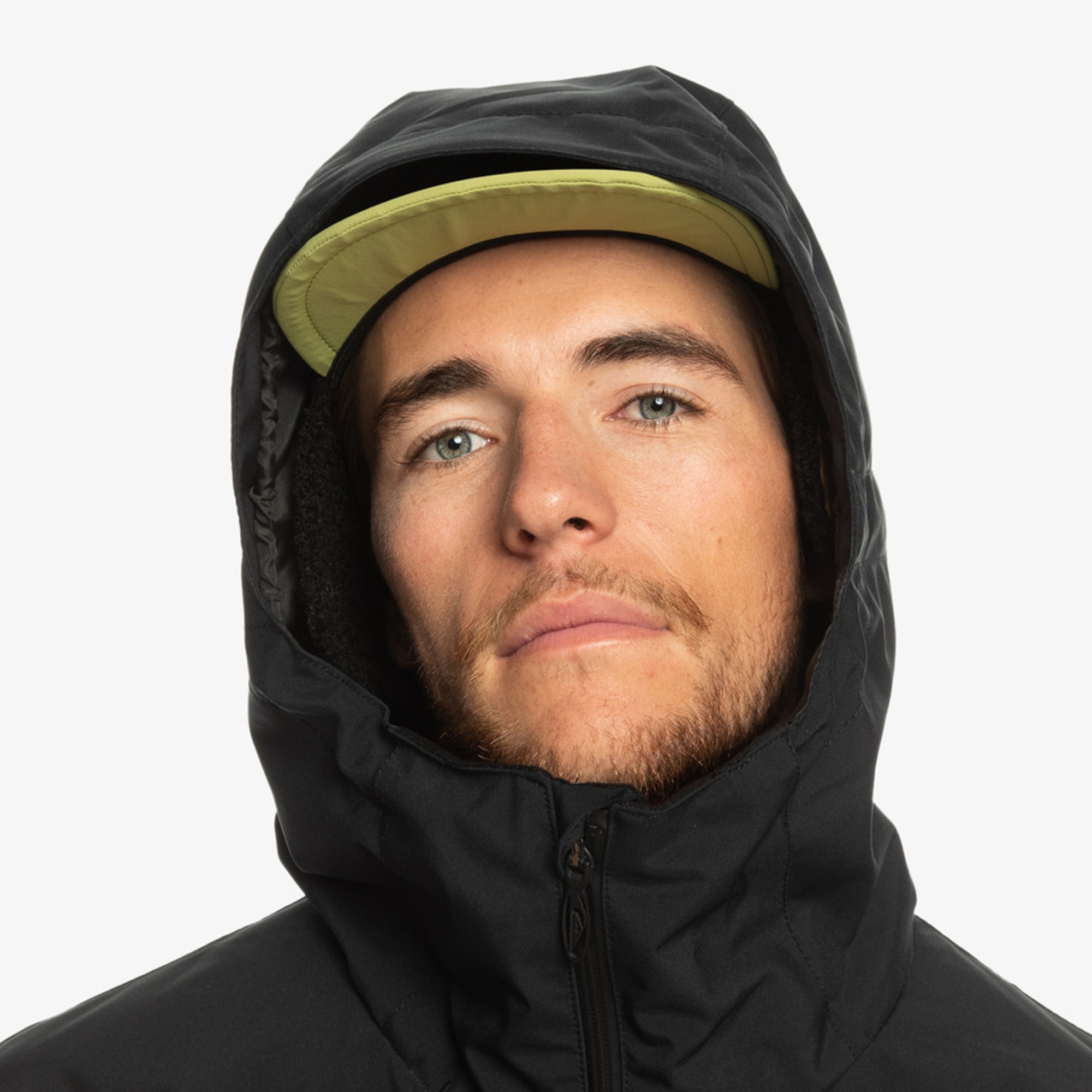 Quiksilver High In The Hood Unisex Siyah Snowboard Ceketi