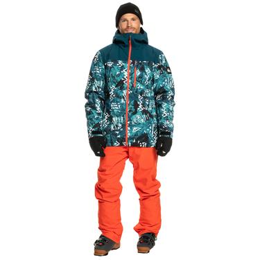  Quiksilver Morton Erkek Mavi Snowboard Ceketi